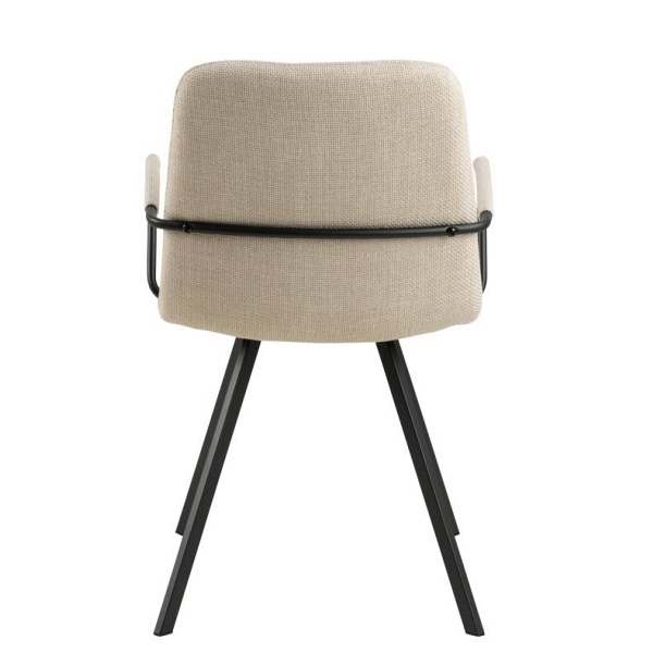 Krzesło z podłokietnikami Selina beżowe - ACTONA